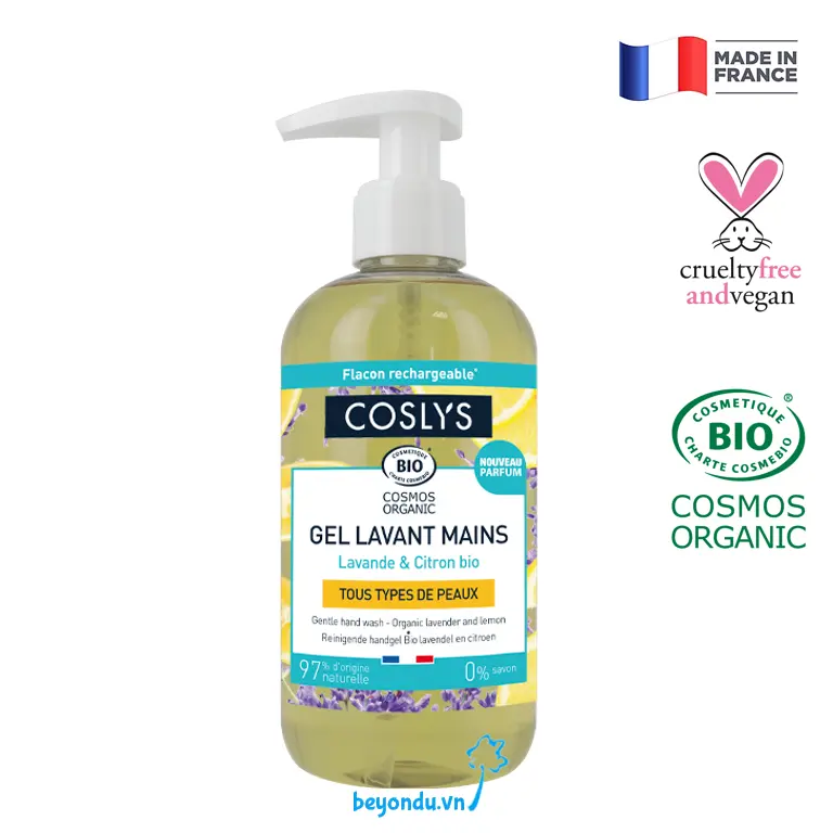 Coslys Organic Lavender and Lemon Hand Wash (300ml)